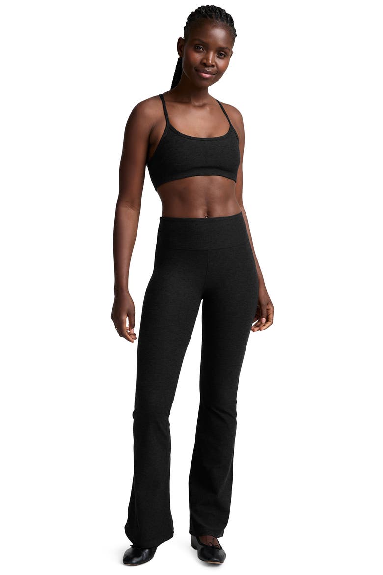 Space Dye High Waist Bootcut Leggings, Alternate, color, DARKEST NIGHT
