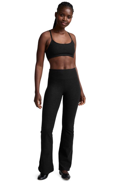 Beyond Yoga Space Dye High Waist Bootcut Leggings In Black
