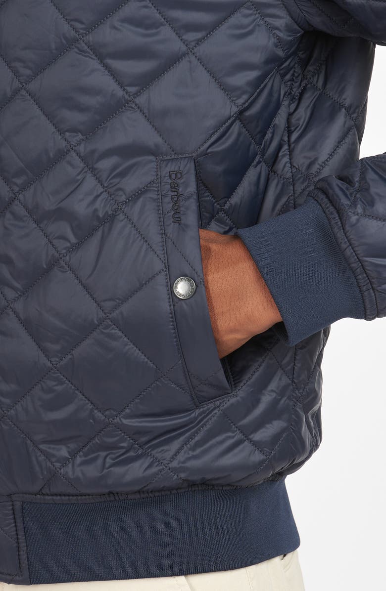 Barbour Gabble Quilted Bomber Jacket, Alternate, color, 