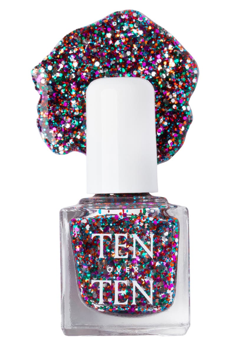 Rainbow Nail Polish Topper, Main, color, DEAN