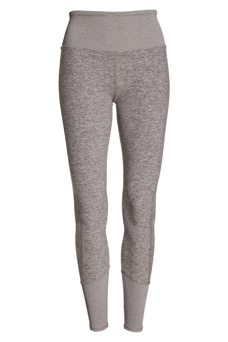 High Waist Lounge Leggings, Alternate, color, GRAVEL HEATHER