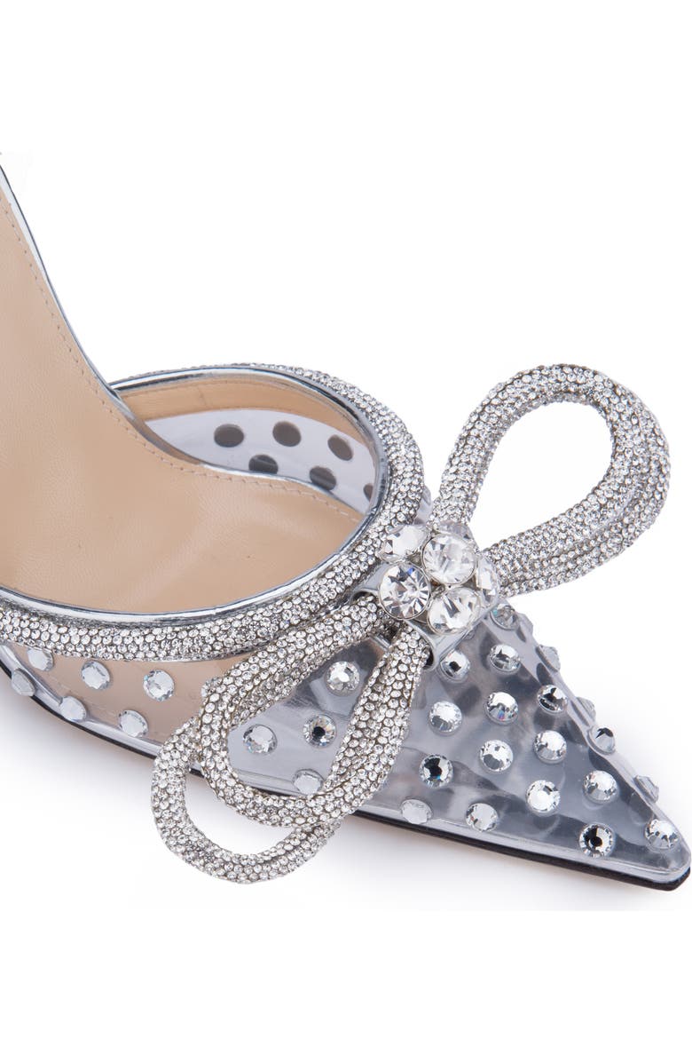 Mach & Mach Double Crystal Bow Pointed Toe Pump, Alternate, color,