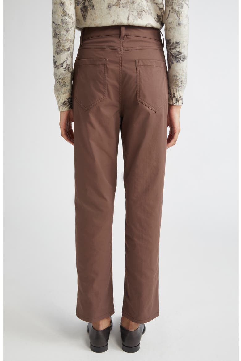 Cotton Feel Five-Pocket Pants, Alternate, color, CHOCOLATE