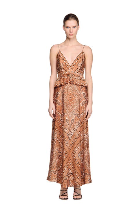 Bandana-print maxi dress