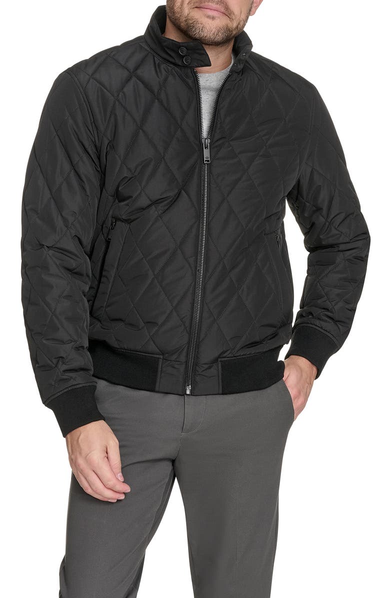 Dockers<sup>®</sup> Quilted Bomber Jacket, Main, color, Black