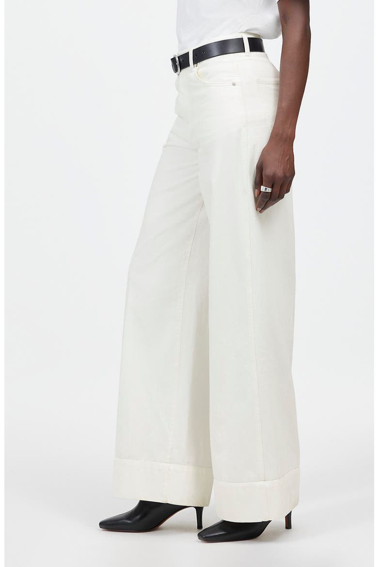 Superwide Leg Jeans, Alternate, color, TRUE WHITE