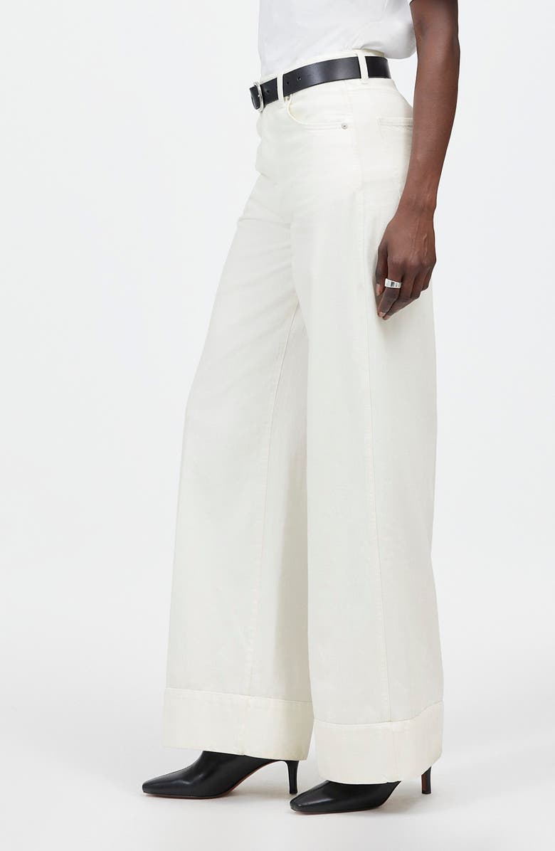 Madewell Superwide Leg Jeans, Alternate, color, True White