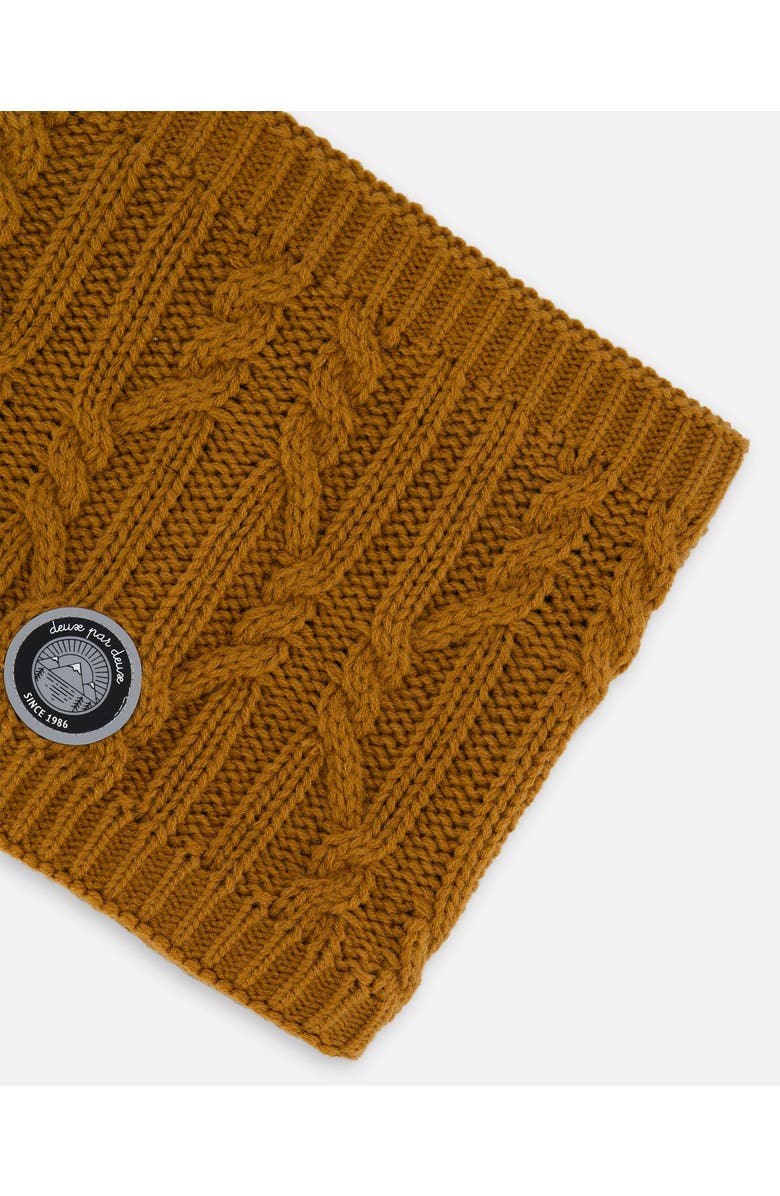 Deux par Deux Lined Winter Neckwarmer, Alternate, color, Brown Sugar