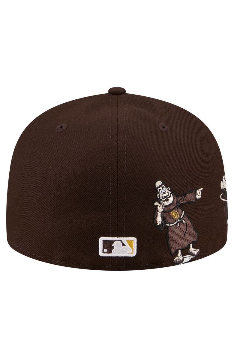New Era Men's New Era Brown San Diego Padres Run Mascot 59FIFTY Fitted Hat, Alternate, color, Brown
