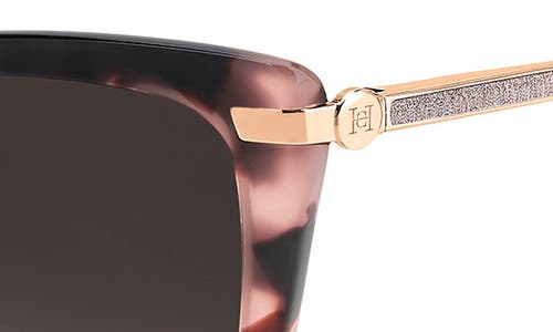 Carolina Herrera 55mm Gradient Rectangular Sunglasses