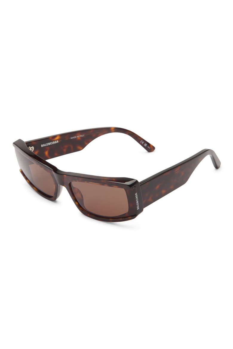 66mm Oversize Rectangular Sunglasses, Alternate, color, HAVANA HAVANA BROWN