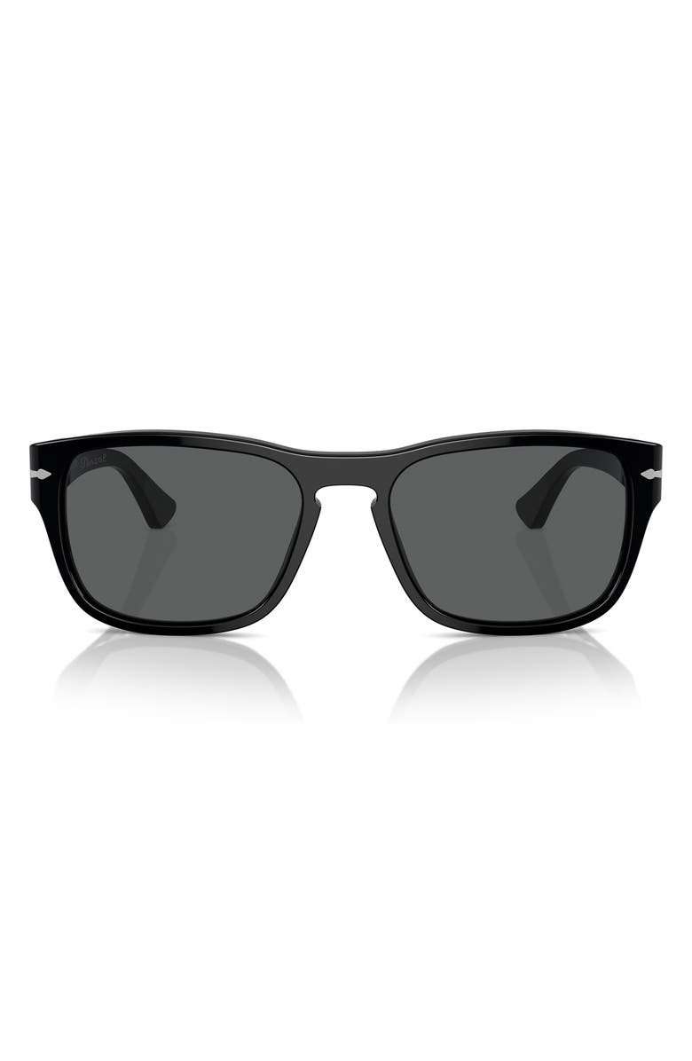 Persol 55mm Pillow Sunglasses, Alternate, color, Black