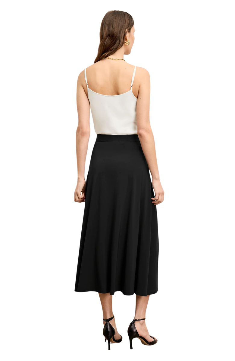 M.M.LaFleur Ara Light Jersey Skirt, Alternate, color, Black