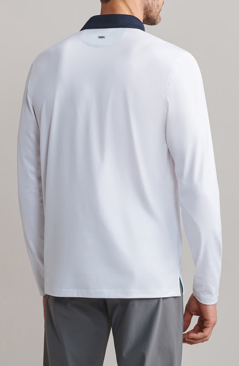 Rhone Gold Sport Long Sleeve Polo, Alternate, color, Bright White