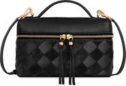 Rebecca Minkoff Frankie Woven Leather Train Case