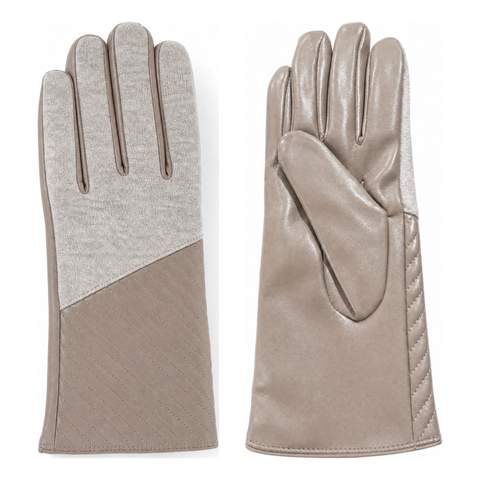Women's Faux Leather Quilted Fashion Glove