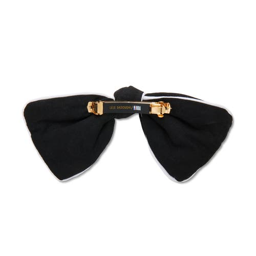 Lele Sadoughi Nba Brooklyn Nets Bow Barrette In Black