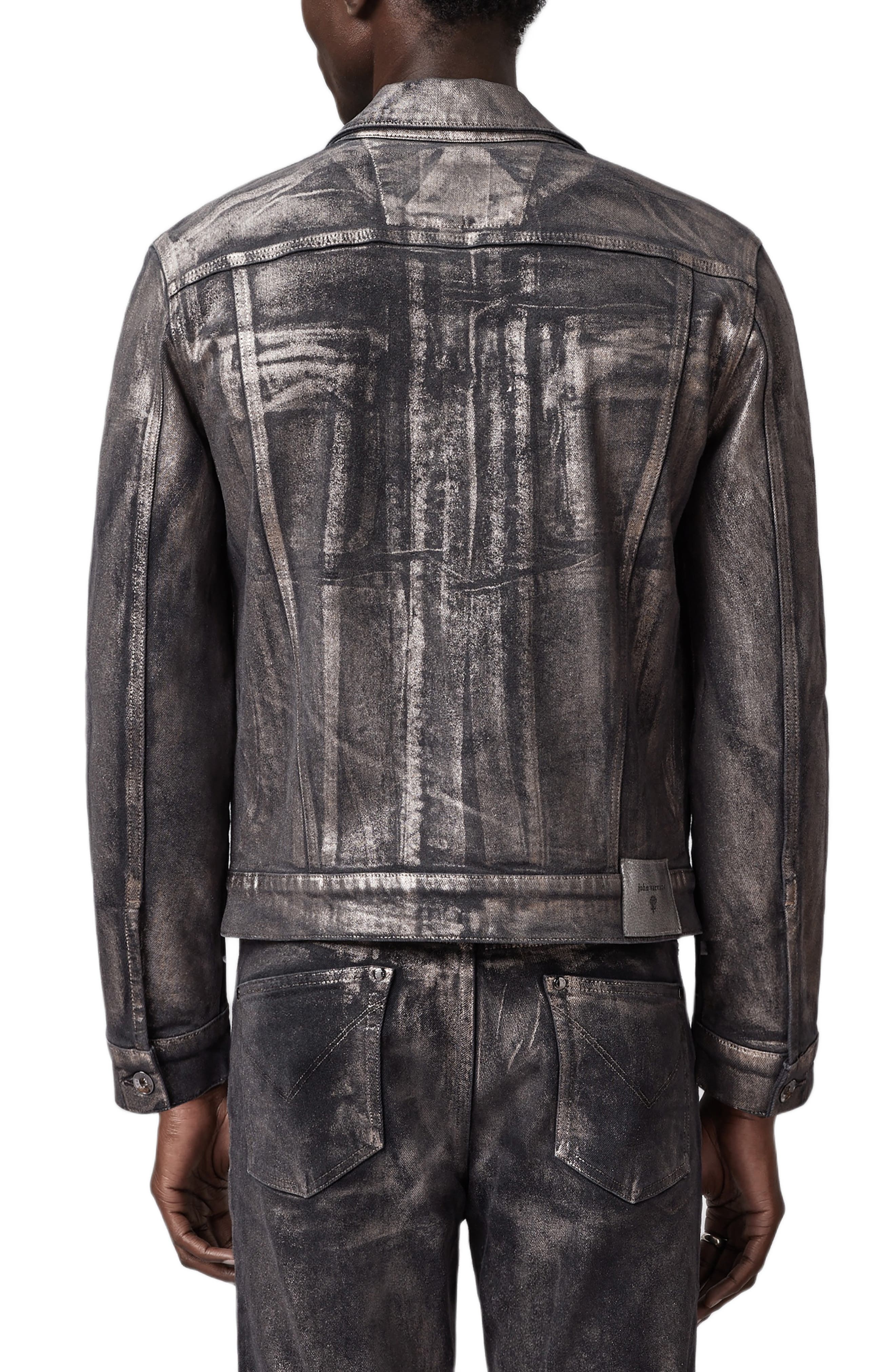 Anthony Foiled Denim Trucker Jacket - image 2