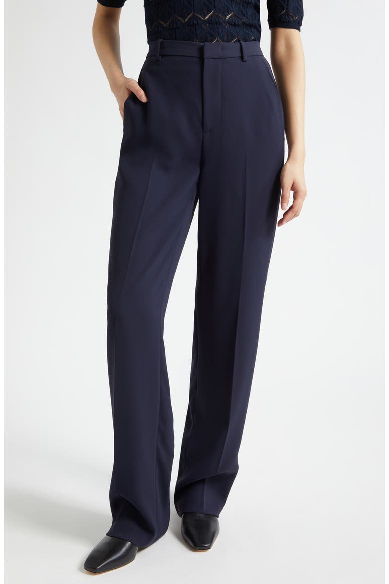 Elsa High Rise Straight Leg Trousers, Main, color, TWILIGHT NAVY