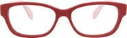 McQueen 56mm Rectangular Optical Glasses