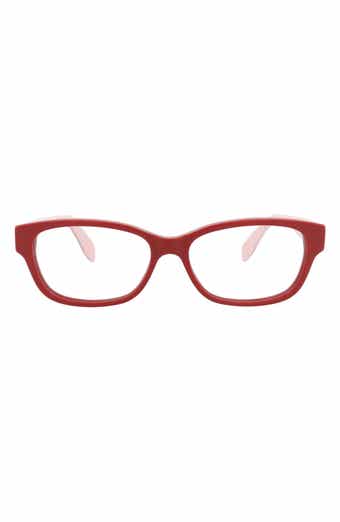 McQueen 56mm Rectangular Optical Glasses