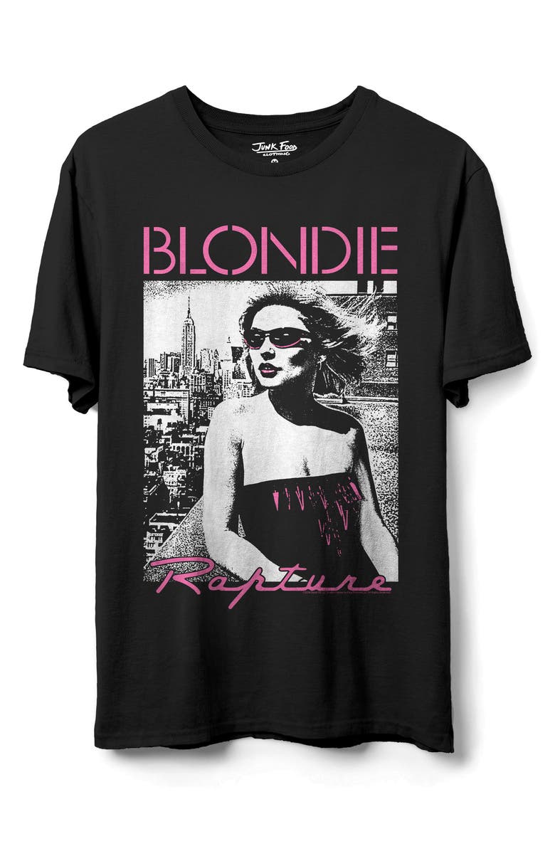 Junk Food Blondie Rapture Graphic T-Shirt, Main, color, Black