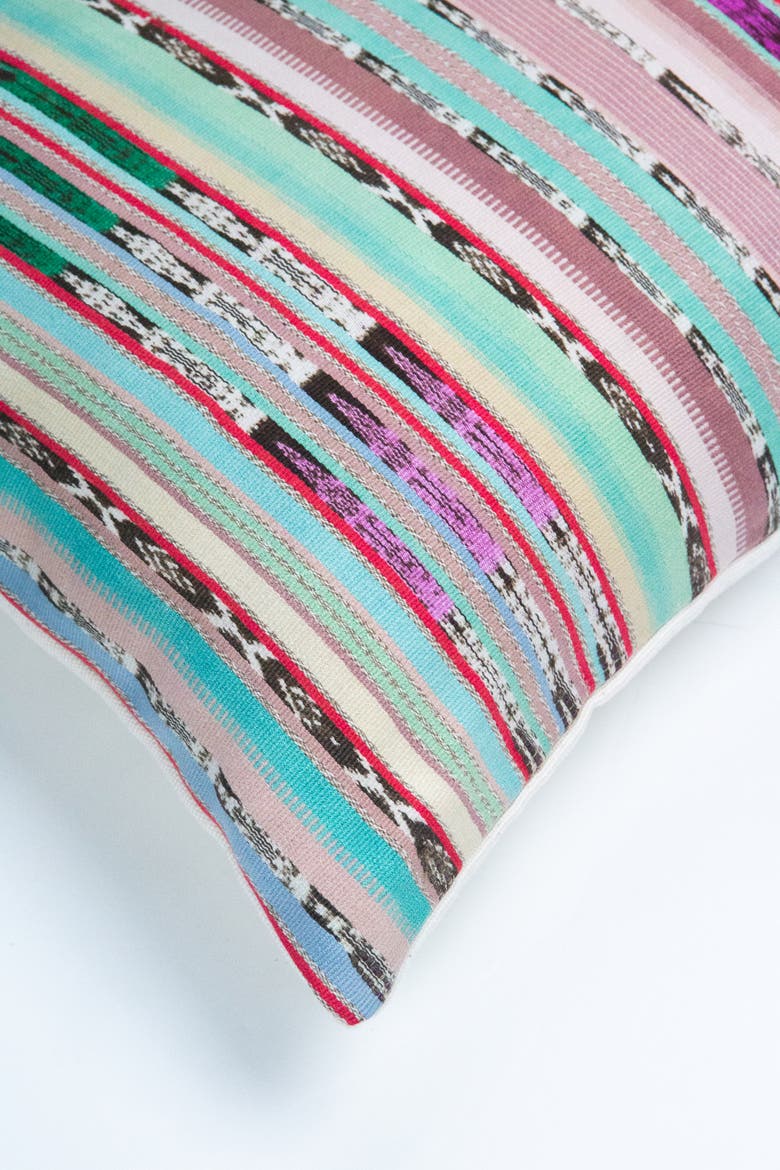 Vintage Quinta Ikat Stripe Pillow, Alternate, color, MULTI STRIPE