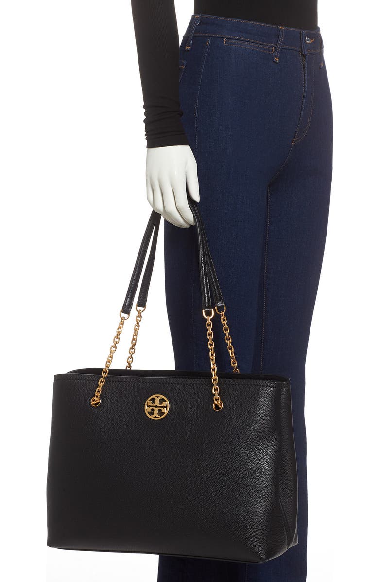 Tory Burch Carson Leather Tote, Alternate, color,