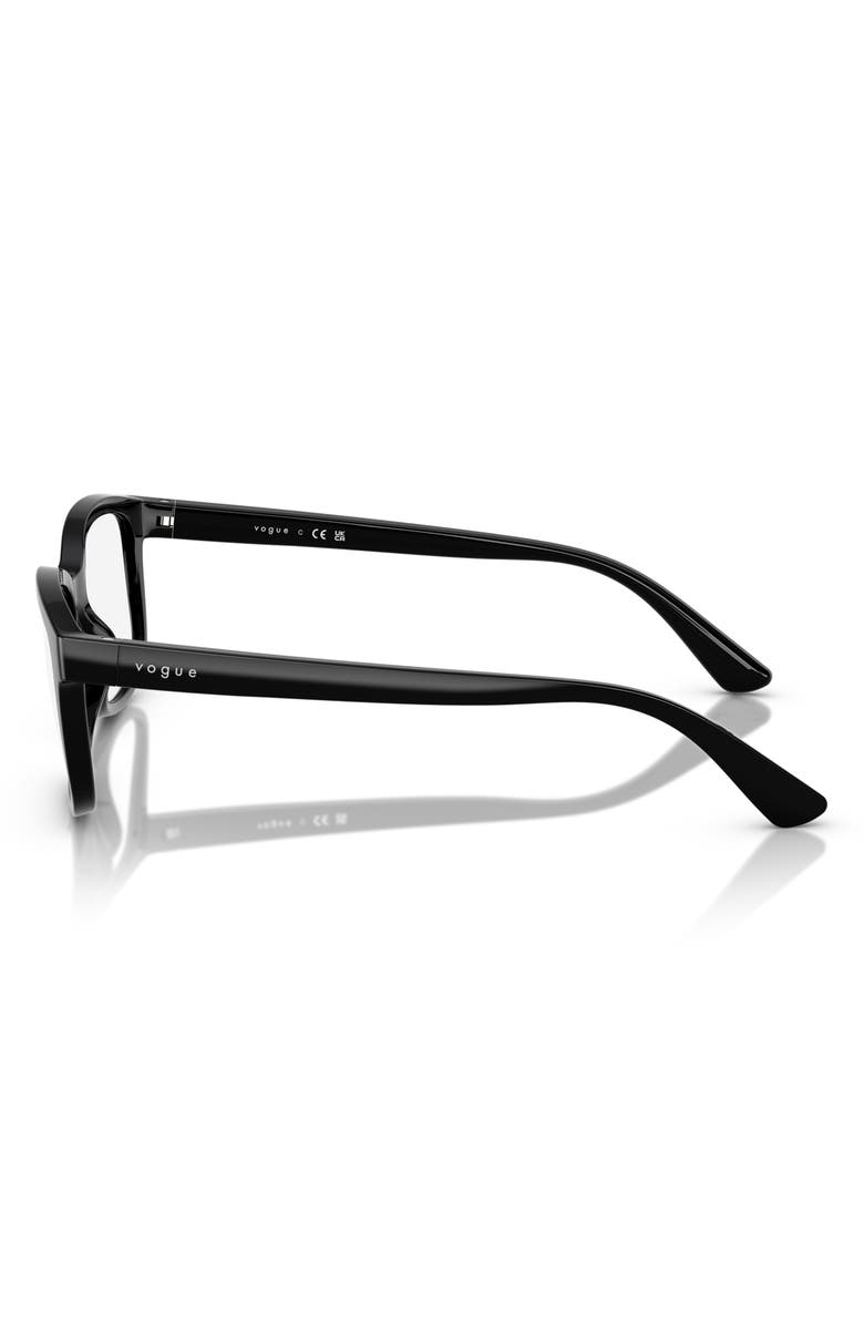 VOGUE 48mm Pillow Optical Glasses, Alternate, color, Black