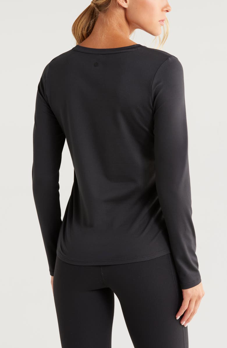 Zella Ruched Long Sleeve T-Shirt, Alternate, color,