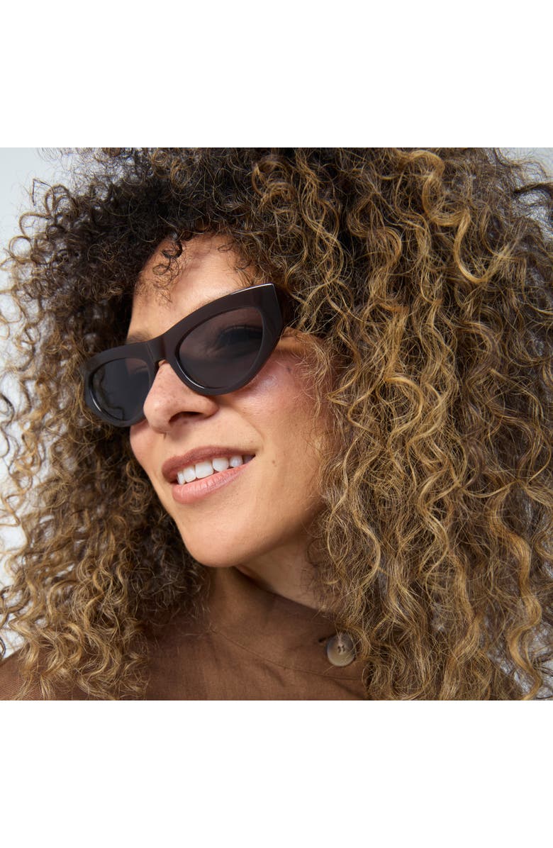 French Kiwis Eyewear Béatrice Sunglasses, Alternate, color, Black