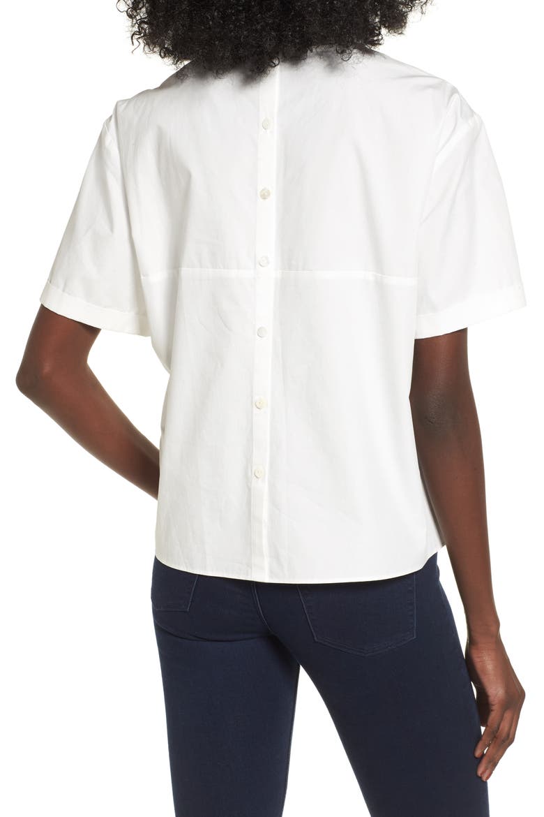 Tie Front Blouse, Alternate, color, WHITE