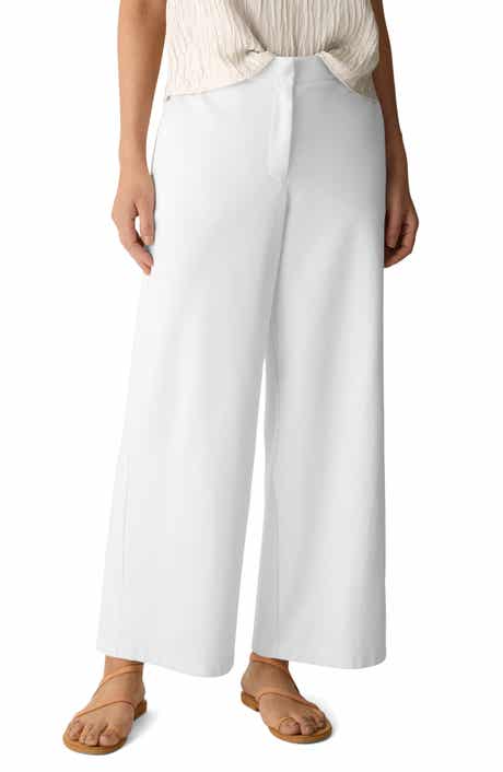 High Waist Ankle Wide Leg Pants