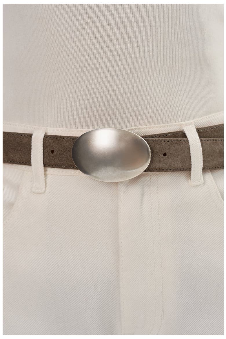 Marbella | Suede Belt, Alternate, color, Steel Grey