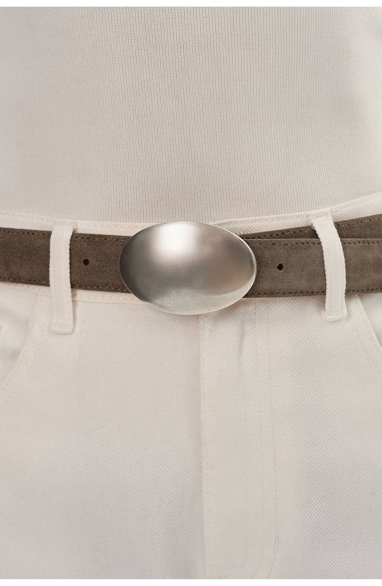 LAMARQUE Marbella | Suede Belt, Alternate, color, Steel Grey
