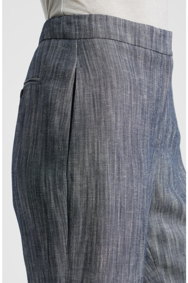 Talifia Sharkskin Twill Flare Trousers, Alternate, color, CHARCOAL SHARKSKIN