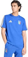 adidas Men's adidas Blue Italy National Team FIFA x World Cup Alphaskin T-Shirt
