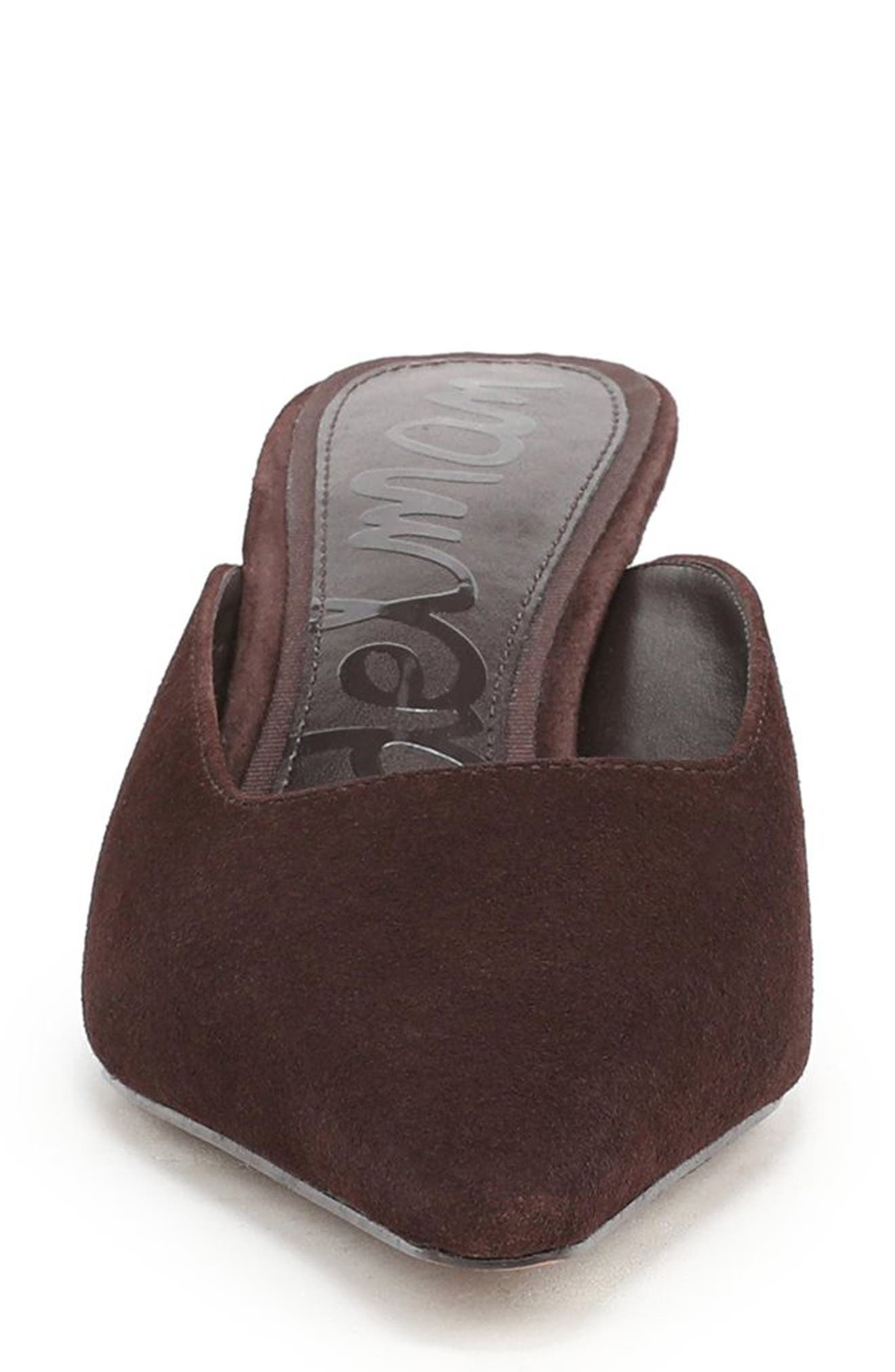 Brandy Pointed Toe Mule, Alternate, color, CAFE NOIR