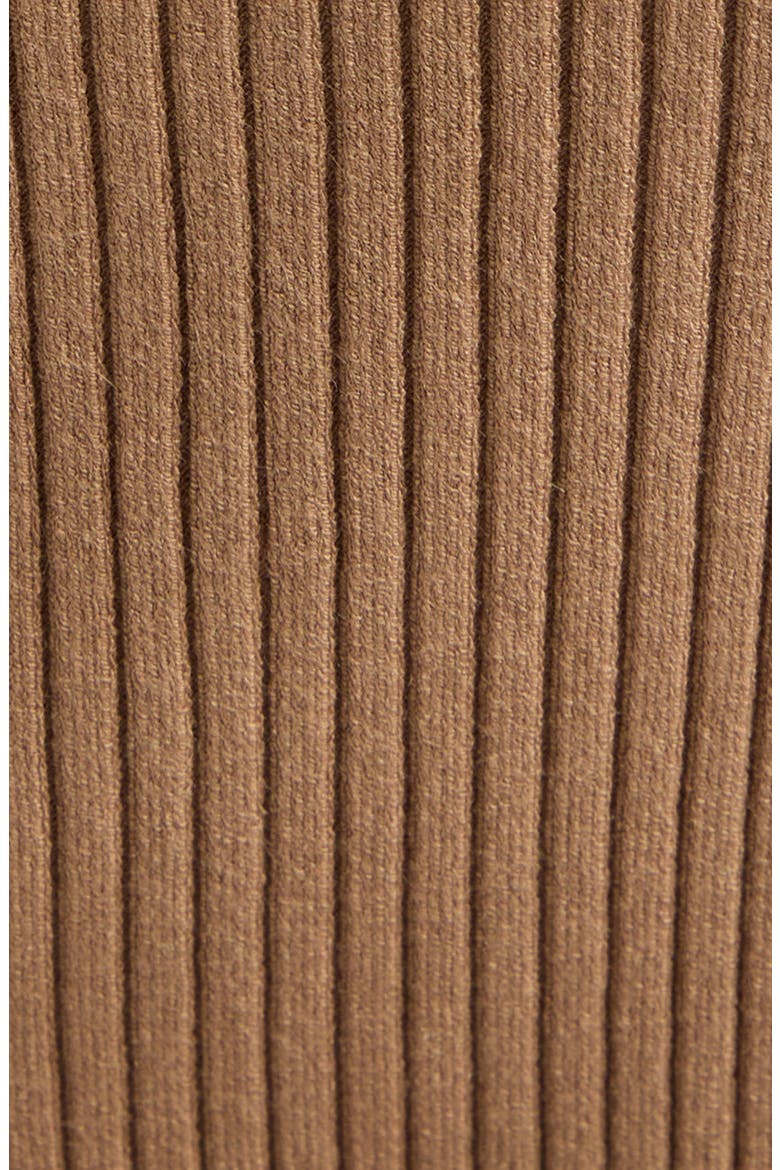 Long Sleeve Rib Polo Sweater, Alternate, color, BRONZER