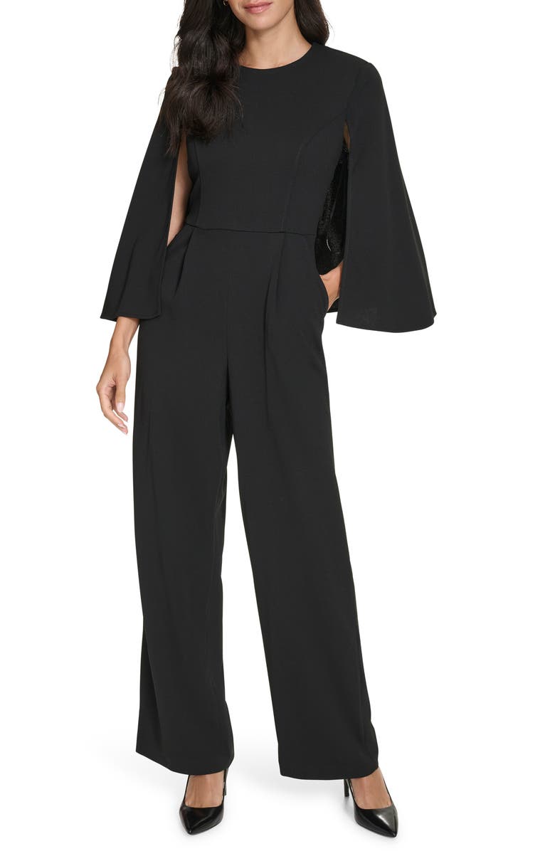 Calvin Klein Cape Jumpsuit, Main, color,