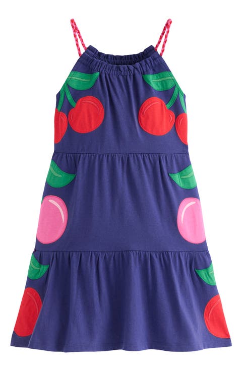 Kids' Enola Appliqué Cotton Jersey Dress (Toddler, Little Kid & Big Kid)