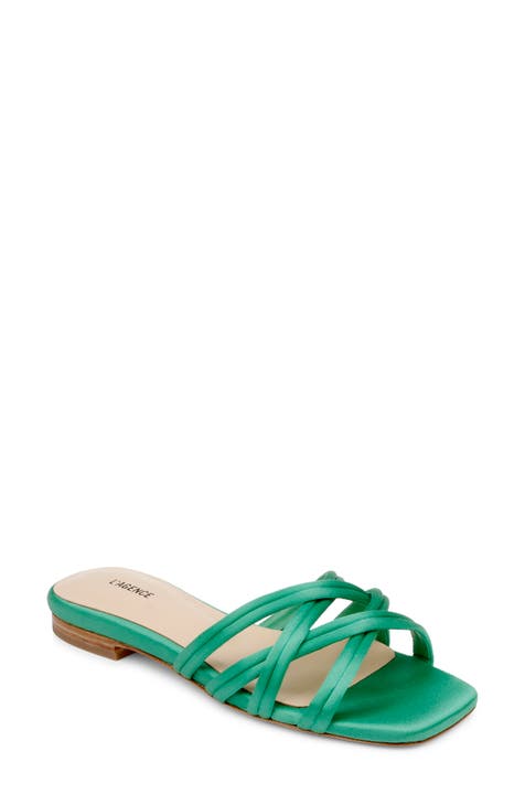 Womens green sandals shops