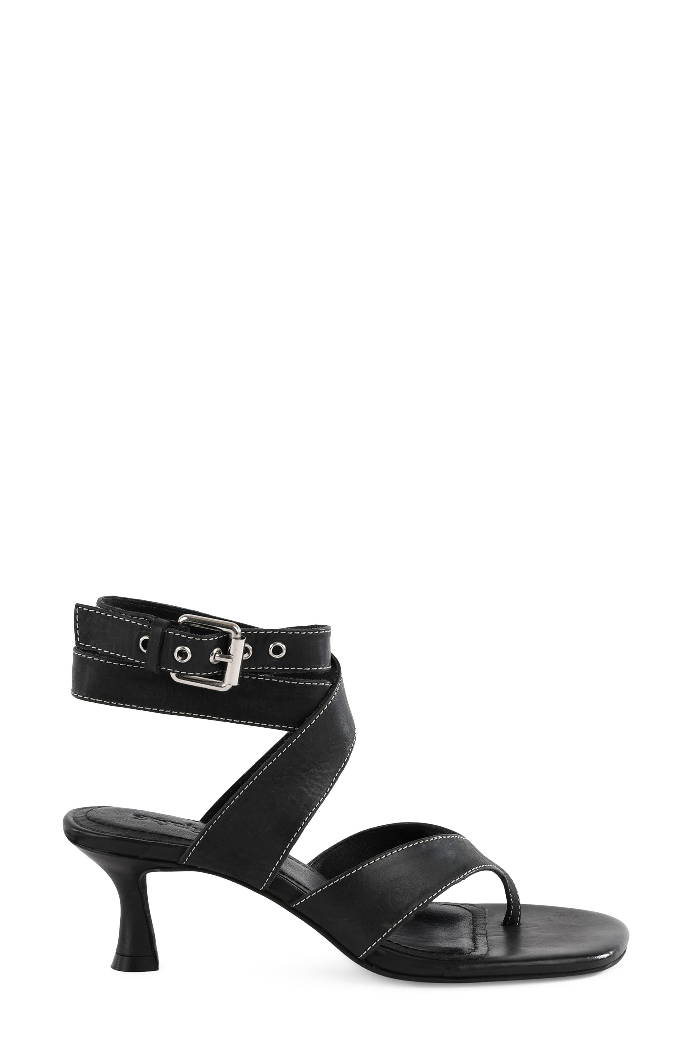 Seychelles Stroke of Luck Ankle Strap Sandal, Alternate, color, Black