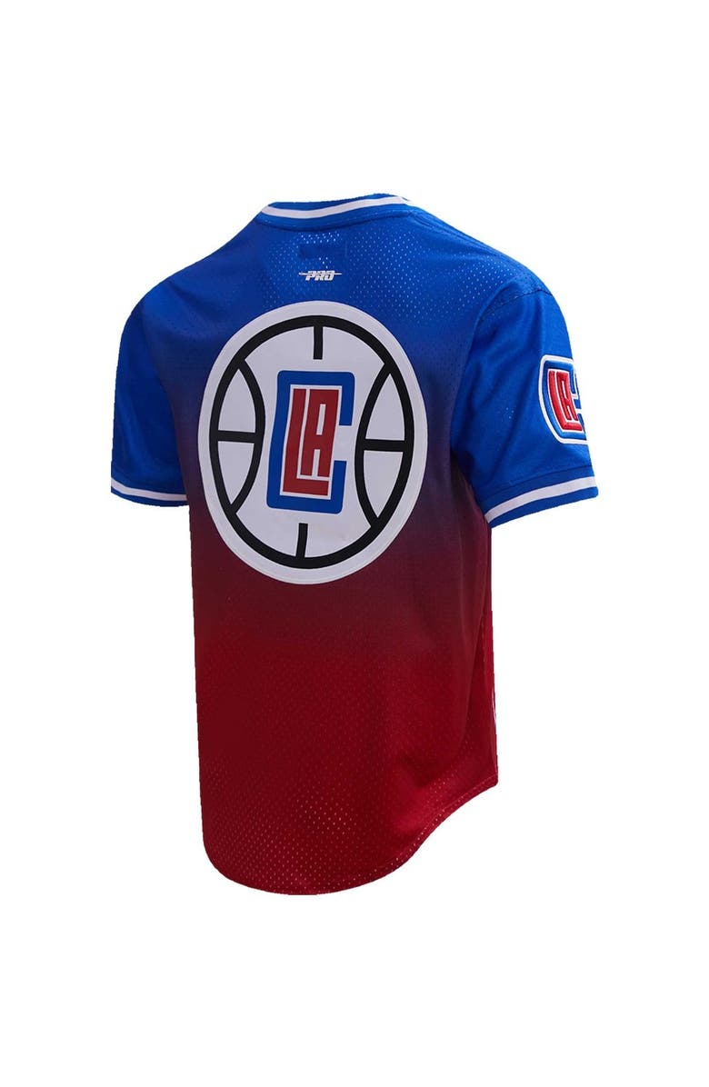 PRO STANDARD Men's Post Kawhi Leonard Royal/Red LA Clippers Ombre Name & Number T-Shirt, Alternate, color, Royal