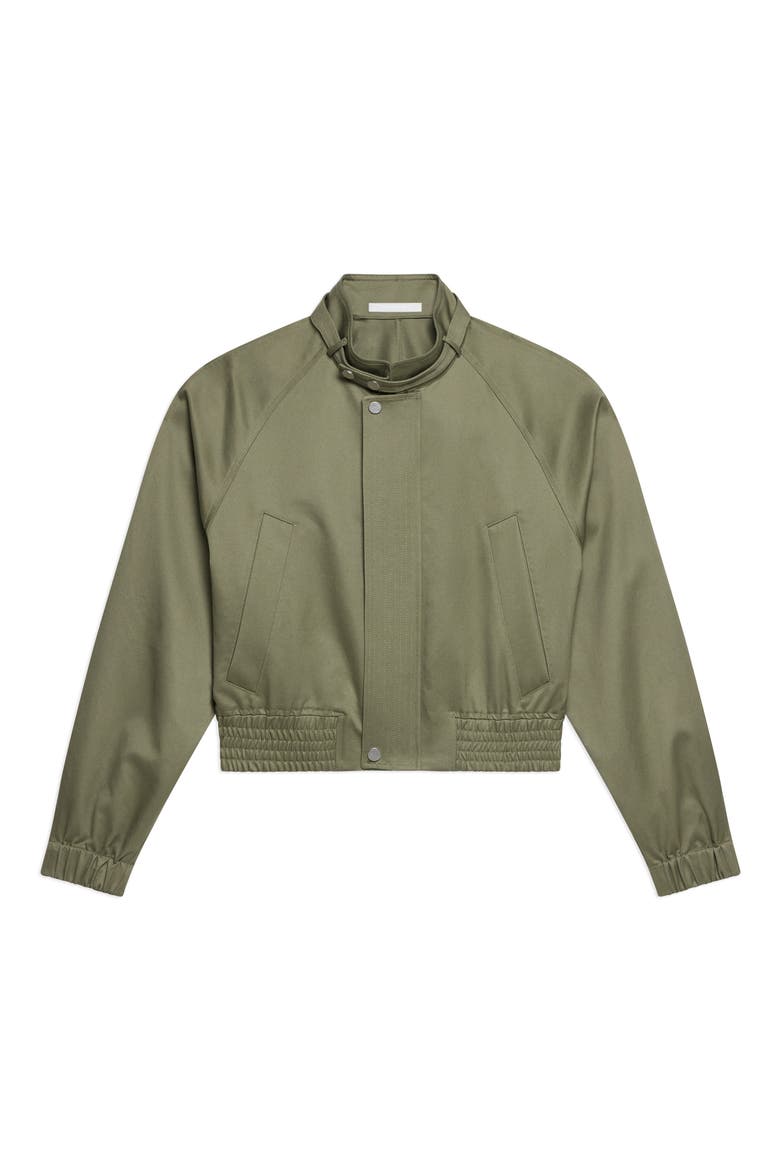 Cotton Twill Bomber Jacket, Alternate, color, VETIVER