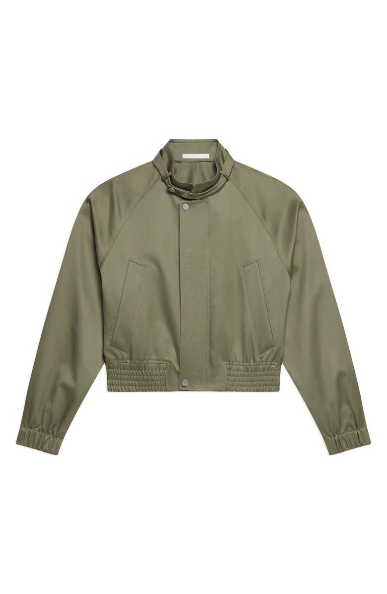 Helmut Lang Cotton Twill Bomber Jacket, Alternate, color, Vetiver