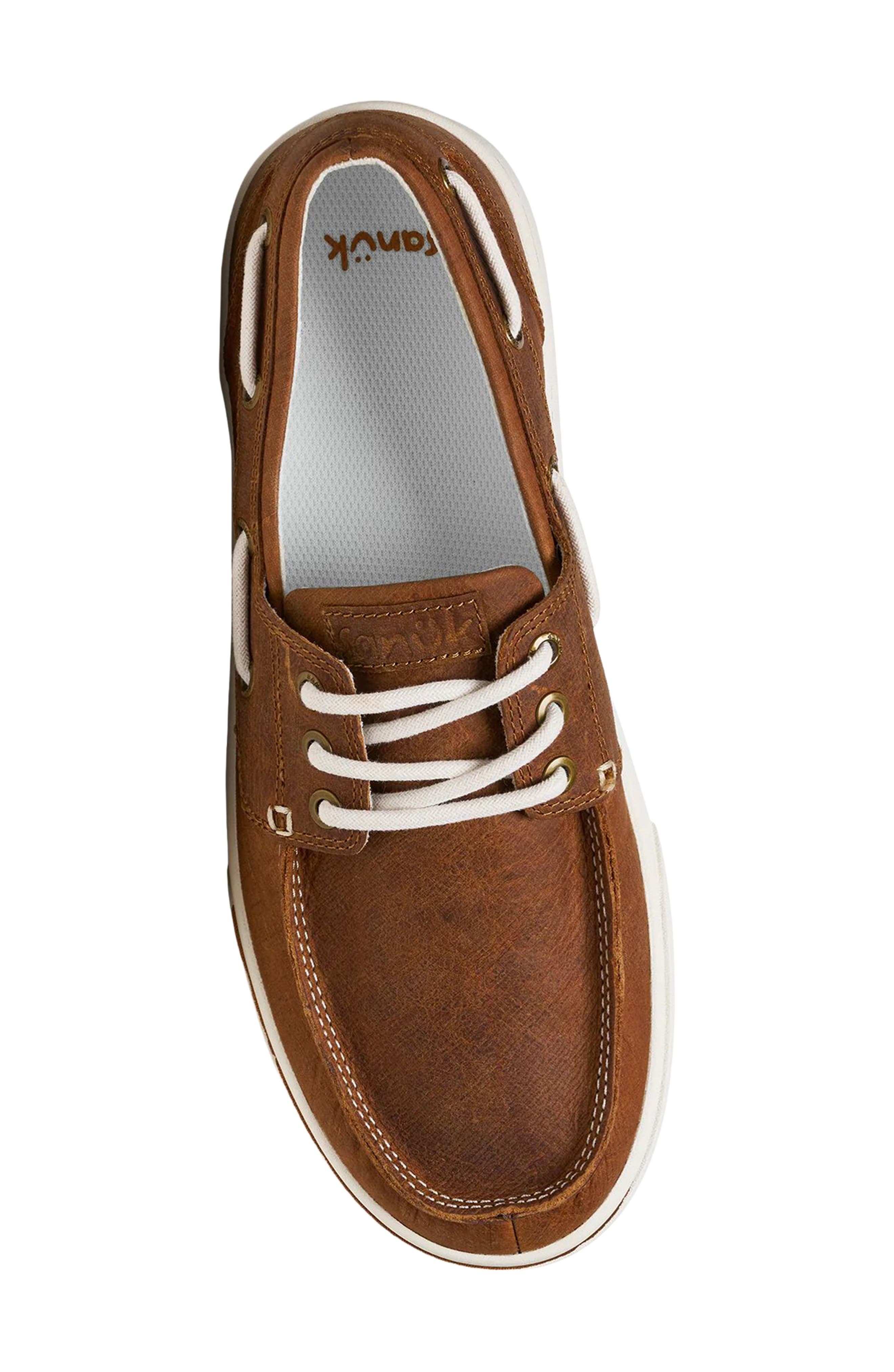 Hava Boat Leather Boat Shoe, Alternate, color, DOE