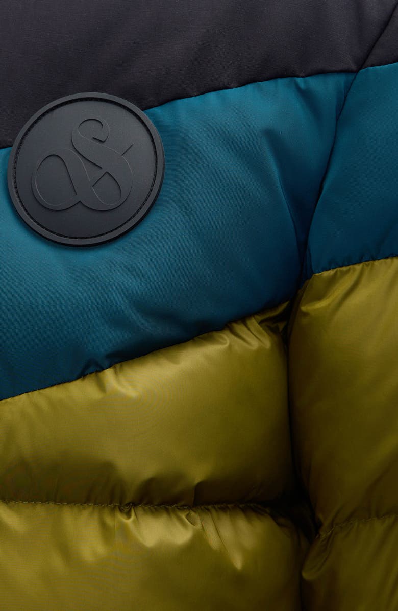 Scotch & Soda Kilyo Water Repellent Hooded Puffer Jacket, Alternate, color, Moss Green