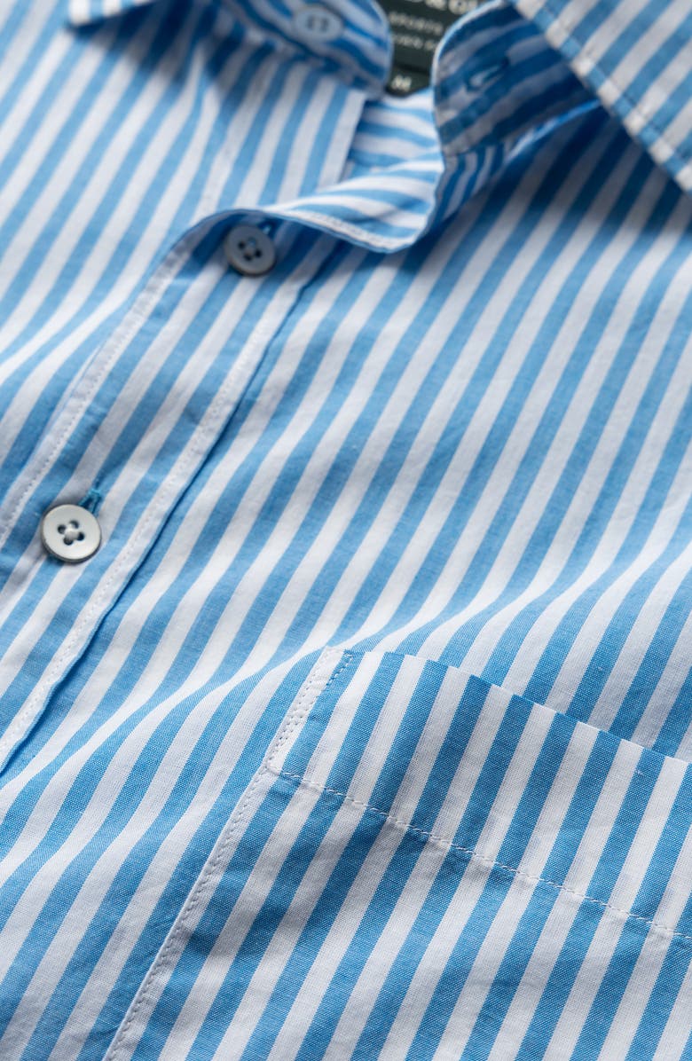 Rodd & Gunn Ferry Landing Sports Fit Stripe Button-Up Shirt, Alternate, color, Azure