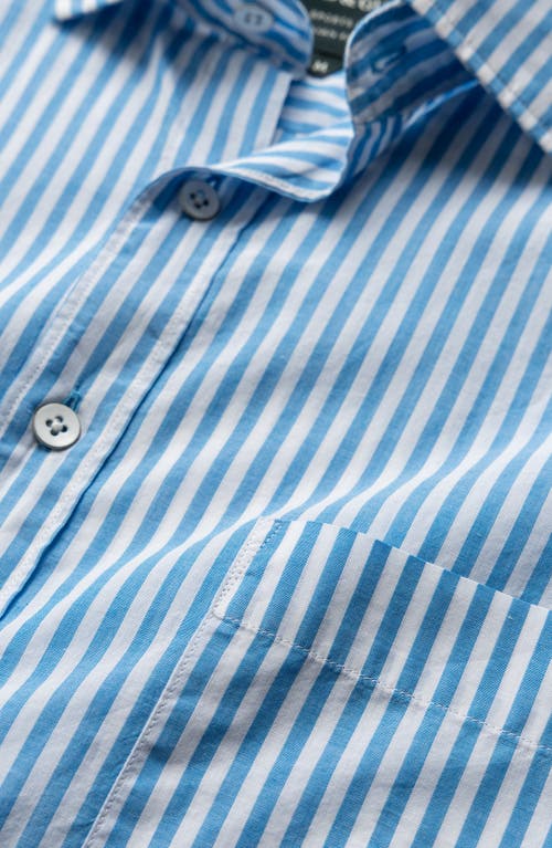 Rodd & Gunn Ferry Landing Sports Fit Stripe Button-up Shirt In Blue